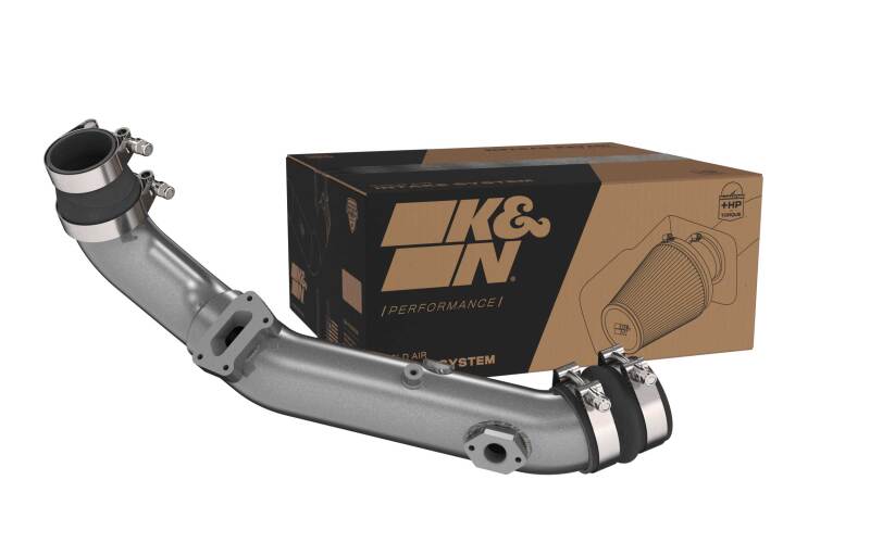 Hyundai Veloster N Charge Pipe Kit - K&N Engineering - Aluminum - Gunmetal Gray - `20-`22